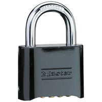 Master Lock – Cadenas combiné à combinaison programmable, 51 mm largeur, fini noir-Combinaison numérique facile à régler et à modifier