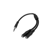 StarTech  Répartiteur stéréo, 3,5 mm mâle vers 2 x 3,5 mm femelle-1 Mini Téléphone mâle stéréo audio