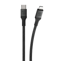 Scosche - câble tressé de recharge et synchronisation Strikeline pour les appareils Lightning/USB-C - 2,4 m - gris spatial-CERTIFIÉ APPLE MFI : Notre connecteur Lightning est certifié Apple MFI pour garantir sa compatibilité avec tout appareil Apple Lightning.