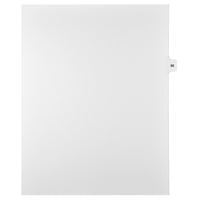 Markmaker - Intercalaires imprimes Legal, Blanc, 1/15th coupe, format lettre, sans trous, 25 tabs/PQT, 5 PQT/Boite, Numero 95-Intercalaires imprimes Legal