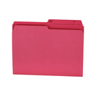 Hilroy - Chemises à onglet - format lettre - 9 po x 11 3/4 po - rose - paquet de 100-Chemises à onglet colorées de format lettre