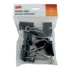 StaplesMD – Pinces relieuses, grandes, 2 po, noir, 8/pqt-Des pinces en métal robustes pour bien retenir les papiers
