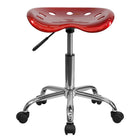 Flash Furniture – Tabouret dynamique de tracteur de 25,75, rouge vin (LF214AWNRED)-Tabouret style tracteur