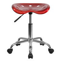 Flash Furniture – Tabouret dynamique de tracteur de 25,75, rouge vin (LF214AWNRED)-Tabouret style tracteur