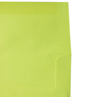 JAM Paper Enveloppes format livret de teinte claire avec fermeture gommée, 5 1/2 x 8 1/8 po, vert lime, 1000/paquet-Fermeture : gomme