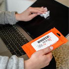 WHOOSH! Lingettes nettoyantes pour écran - paquet de 20-Formule inodore et sans COV - Utilisez les lingettes Screen Shine à la maison, au travail ou au bureau