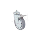 Colson – Roulette zinguée, Diamètre de roue : 6 po (152 mm), Type de roulette : Pivotante avec frein (Y680T-ECB-ST)-Diamètre de roue : 6 po (152 mm)
