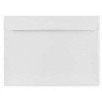 JAM Paper - Enveloppes Strathmore pour livret - 9" x 12" - Vélin blanc brillant - Paquet de 50-Couleur : Vélin blanc brillant