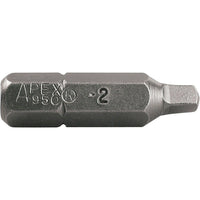 Apex - Embouts À Insérer 1/4po Carrés À Empreinte Réduite, paquet de 24-Dimension de la prise 1/4po