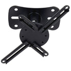 Kanto - Support de projecteur universel P101 pour plafonds plats et inclinés, noir-Mesure 3 po (7,6 cm) du plafond à la partie supérieure du projecteur