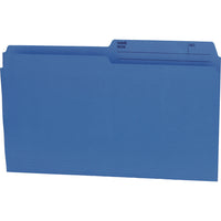 Chemises à dossier Hilroy, format légal, 9 po x 14 7/8 po, bleu, 100 par boîte (65162)-Chemises à dossier 10,5 points de format légal