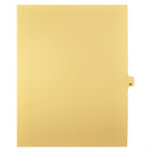Markmaker - Intercalaires imprimes Legal, Chamois, 1/25th coupe, format lettre, sans trous, 25 tabs/PQT, 5 PQT/Boite, Numero 89-Intercalaires imprimes Legal