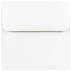 JAM Paper Enveloppes carrées standard avec fermeture gommée, 4 1/2 x 4 1/2 po, blanc, 100/pqt-Blanc