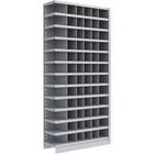 Metalware – Étagère sans boulons RK270, 13 tablettes, 36 x 12 x 76 po, gris pâle-Système de tablettes réglables offrant un espace de rangement solide, mais économique qui convient à vos besoins