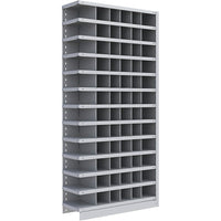 Metalware – Étagère sans boulons RK270, 13 tablettes, 36 x 12 x 76 po, gris pâle-Système de tablettes réglables offrant un espace de rangement solide, mais économique qui convient à vos besoins