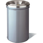 JustriteMD – Cendriers Cease-FireMD, 4 x 17 3/4 po, 6 lb-Couvercle profilé spécialement conçu pour rediriger la fumée et les gaz d’un incendie à l’intérieur du contenant