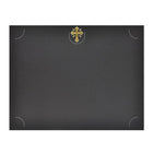 St. James – Reliures de présentation, motif crucifix feuille d'or, lin noir 80 lb, paq./25-Créez des souvenirs tangibles avec ces reliures de présentation haut de gamme