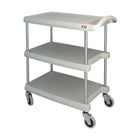 Mycart – Chariot utilitaire, 400 lb, 3 tablettes, 16 x 35 1/2 po (MY1627-34BL)-Nombre de tablettes : 3