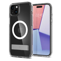 Spigen - Slim Armor Essential S MagFit pour iPhone 15 Plus - Cristal Clair-Le MagFit est un écosystème magnétique qui couvre tous les aspects de MagSafe
