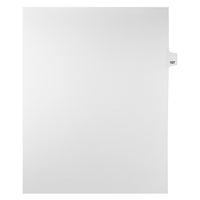 Markmaker - Intercalaires imprimes Legal, Blanc, 1/25th coupe, format lettre, sans trous, 25 tabs/PQT, 5 PQT/Boite, Numero 107-Intercalaires imprimes Legal