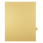Markmaker - 25 tabs/PQT, 5 PQT/Boite, Intercalaires imprimes Legal, Chamois, 1/15th coupe| format lettre, sans trous, Numero 56-Intercalaires imprimes Legal