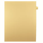 Markmaker - Intercalaires imprimes Legal, Chamois, 1/25th coupe, format lettre, sans trous, 25 tabs/PQT, 5 PQT/Boite, Numero 104-Intercalaires imprimes Legal