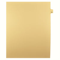 Markmaker - Intercalaires imprimes Legal, Chamois, 1/25th coupe, format lettre, sans trous, 25 tabs/PQT, 5 PQT/Boite, Numero 104-Intercalaires imprimes Legal