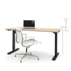 Bestar – Table motorisée à hauteur réglable, 30 po x 60 po, érable du nord (65867-38)-Le mécanisme répond aux ou dépasse les normes de performance ANSI/BIFMA.