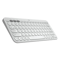 Logitech Clavier Bluetooth Multidispositif Sans - Fil K380 - Blanc cassé-Compact et léger, ce clavier Bluetooth vous permet de travailler en même temps sur plusieurs appareils, où que vous soyez. Fonctionne sur PC, laptop, téléphone et tablette