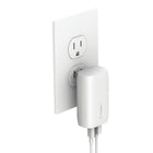 Belkin - BoostCharge Chargeur mural double PPS 37 W - Blanc-Chargez rapidement un iPhone 8 ou ultérieur de 0 à 50 pourcent en 25 minutes