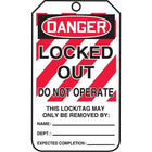 By-The-Roll - Étiquettes Danger; Locked out do not operate, SAS785, 100/paquet-Langue : anglais