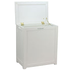 Oceanstar – Coffre à linge / de rangement, blanc (RH5513WHITE)-Coffre de rangement