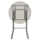 Flash Furniture – Table pliante de bar, 31,5 po dia., blanc granite (RB32RBBARGWGG)-Places assises jusqu'à 3 adultes