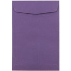 JAM Paper Enveloppes ouvertes au bout avec fermeture gommée, 6 x 9 po, violet foncé, 1000/paquet-Violet foncé