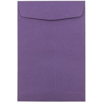 JAM Paper Enveloppes ouvertes au bout avec fermeture gommée, 6 x 9 po, violet foncé, 1000/paquet-Violet foncé