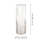 Eglo - Rivato lampe de table avec interrupteur sur fil - 10.25" - verre blanc et chrome-Fini chrome avec abat-jour en verre blanc avec chrome