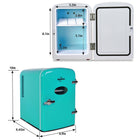 Koolatron - Retro Portable 6 Canettes Thermoélectrique Mini Réfrigérateur Refroidisseur - 4 L / 4,2 qts - Aqua-6