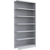 Metalware – Étagère sans boulons RK224, 7 tablettes, 36 x 18 x 76 po, gris pâle-Système de tablettes réglables offrant un espace de rangement solide, mais économique qui convient à vos besoins