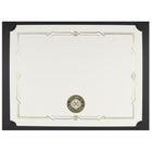 St. James - Porte-certificats/porte-documents - Sceau d'argent avec ruban rouge - noir - paquet de 5-Convient pour les certificats de récompense en format paysage ou portrait