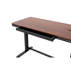 Koble - Bureau intelligent JUNO pour maison intelligente, noyer / noir-1 tiroir de rangement