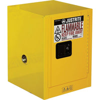 JustriteMD – Armoire de sécurité compacte pour comptoir Sure-GripMD, 1 porte, à fermeture automatique, 4 gal, 17 x 17 x 22 (po)-Meilleur accès aux liquides les plus souvent utilisés, sans compromettre la sécurité