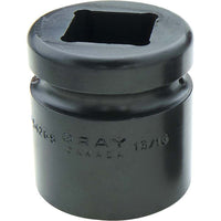 Gray Tools – Douille pour clé à chocs de 1 1/8 x 1 (po), longueur standard, 4 pans-Taille : 1 1/8 po