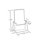 Azar Displays – Porte-brochures à trois volets pour comptoir, 50/paquet (252012-50PK)-7 1/4 haut. x 4 1/8 larg. x 2 3/4 prof. (po)