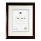 Kiera Grace – Cadre pour document Lucy, 11 x 14 po, encadré de 8,5 x 11 po, brun foncé, perlage doré, 8/paquet (PH43820-1MC)-À deux tons et perlage doré
