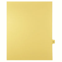 Markmaker - 25 tabs/PQT,5 PQT/Boite, Intercalaires imprimes Legal, Chamois, 1/15th coupe| format lettre, sans trous, Numero 101-Intercalaires imprimes Legal