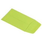 JAM Paper - Enveloppes pour pièces de monnaie n° 1, 2,25 po x 3,5 po, vert lime recyclé, paq./100-Paq./100