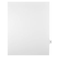 Mark Maker – Onglets séparateurs juridiques blancs, 1/15 onglets, format lettre, sans trous, numéro 72, 25/paquet-Onglets séparateurs blancs, 1/15 onglets