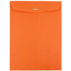 JAM Paper - Enveloppes Colourées pour catalogue à extrémité ouverte - 10 x 13 - avec fermeture à fermoir - orange recyclé - paquet de 10-Taille: 10 x 13 pouces