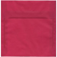 JAM Paper Enveloppes carrées translucides de 8,5 x 8,5 po, rose magenta, 50/paquet-Enveloppes en papier translucide rose magenta