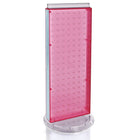 Azar Displays – Présentoir de comptoir à panneaux perforés sur 2 côtés, non rotatif, 20 x 8 po, rose transparent (700509-PNK)-Un excellent moyen d’exposer un produit phare aux yeux de la clientèle